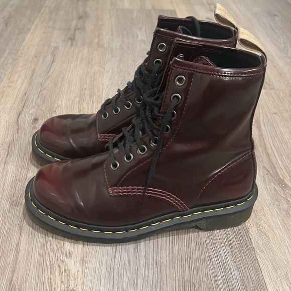 Vegan Dr. Martens Lace up Boots - Picture 4 of 12
